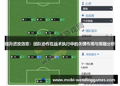 提升进攻效率：团队协作在战术执行中的关键作用与策略分析