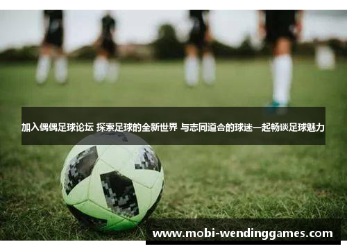 加入偶偶足球论坛 探索足球的全新世界 与志同道合的球迷一起畅谈足球魅力